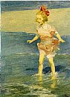 Edward Henry Potthast Canvas Paintings - In the Surf